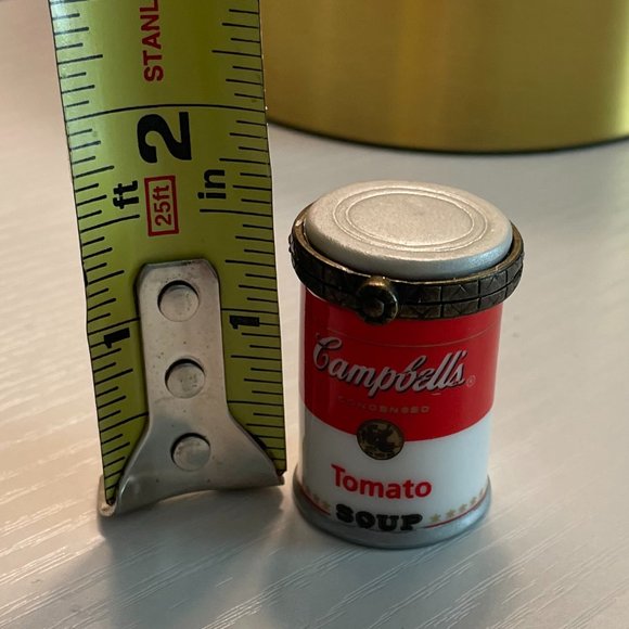 Vintage "1999" Campbells Tomato Soup Tiny Porcelain Hinged Box - Picture 11 of 12